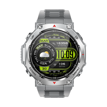 KT85 Smartwatch AMOLED Screen 5ATM Waterproof Certificated BT Call Strong Flashlight Long Battery Sport Outdoor Smart Watch