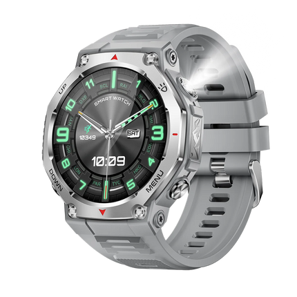 KT85 Smartwatch AMOLED Screen 5ATM Waterproof Certificated BT Call Strong Flashlight Long Battery Sport Outdoor Smart Watch
