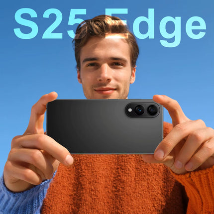 Hot Selling S25 Edge 5G LTE Multilingual Smartphone 7.3 Inch HD 120Hz Full Display Deca Core Snapdragon 800 Series 108MP Android