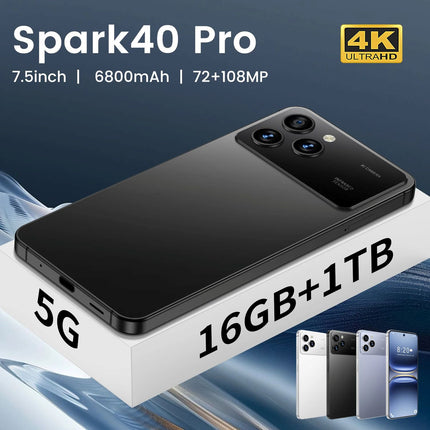 Best Price Smartphone 8000mAh Big Battery 72MP Clear Dual Camera 7.3" HD Screen 5G LTE Dual SIM