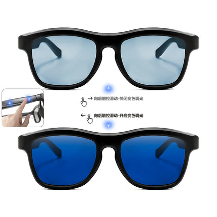 GV90 Smart Dimming Color-Changing Glasses Automatic Color-Changing Lenses Fashionable Outdoor UV400 Protection for Bluetooth