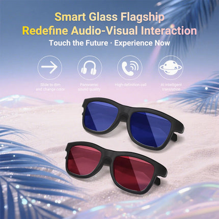 GV90 Smart Dimming Color-Changing Glasses Automatic Color-Changing Lenses Fashionable Outdoor UV400 Protection for Bluetooth