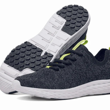 EVERLIGHT ECO WOMENS BLACK/GREY Black/Grey Slip Resistant Eco Friendly Comfortable Women's Trainer for Work